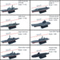 Kvvdi 8 Sets 3D-Puzzle Model Battleship Aircraft Carrier Toy Submarine  Plastic Model Warships Ship Kits  Navy for Collection