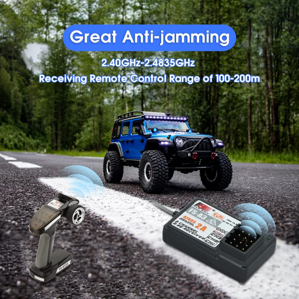 Flysky Fs-A3 3Ch Receiver 2.4G Afhds 2A For Flysky Fs-Gt5 Fs-Gt2E Fs-Gt2F Fs-Gt2G Fs-It3B Fs-It3C Transmitter (2 Pcs)