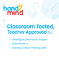 Hand2Mind Pattern Blocks Pop-Up Learning Activity Center, Create And Play Pattern Blocks, Foam Shapes, 3D Shapes Manipulatives, Geometric Shapes For Kids, Learning Shapes For Kindergarten