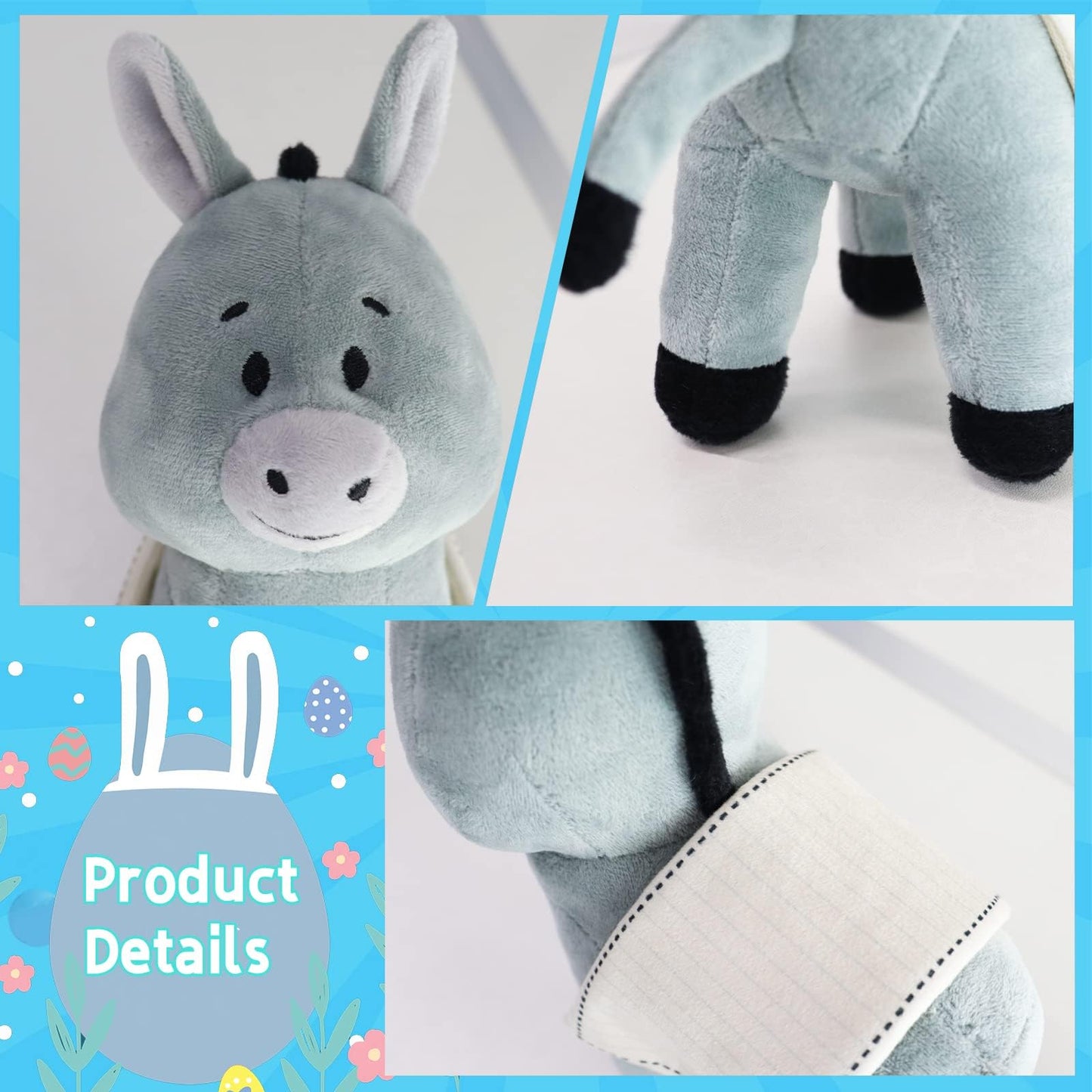 Yelakey Jesus Rides A Donkey Plush Doll Guardian Angel Stuffed Animal Christ Savior Christian Religious Classic Religious God Pl
