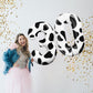 Lebery Cow Print Number Balloon 40 Inch Cow Print Number 3 Balloon Cowgirl Theme Number Balloon For 3Rd Birthday Party Cow Balloons Large Black White Number 3 Balloon For Farm Barn Party Supplies