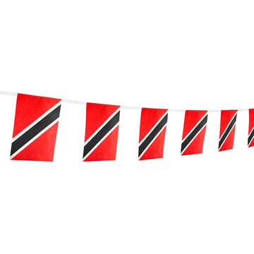 Trinidad Flag Trinidadian Flag,100Feet/76Pcs National Country World Pennant Flags Banner,Party Decorations Supplies For,Bar,Indo