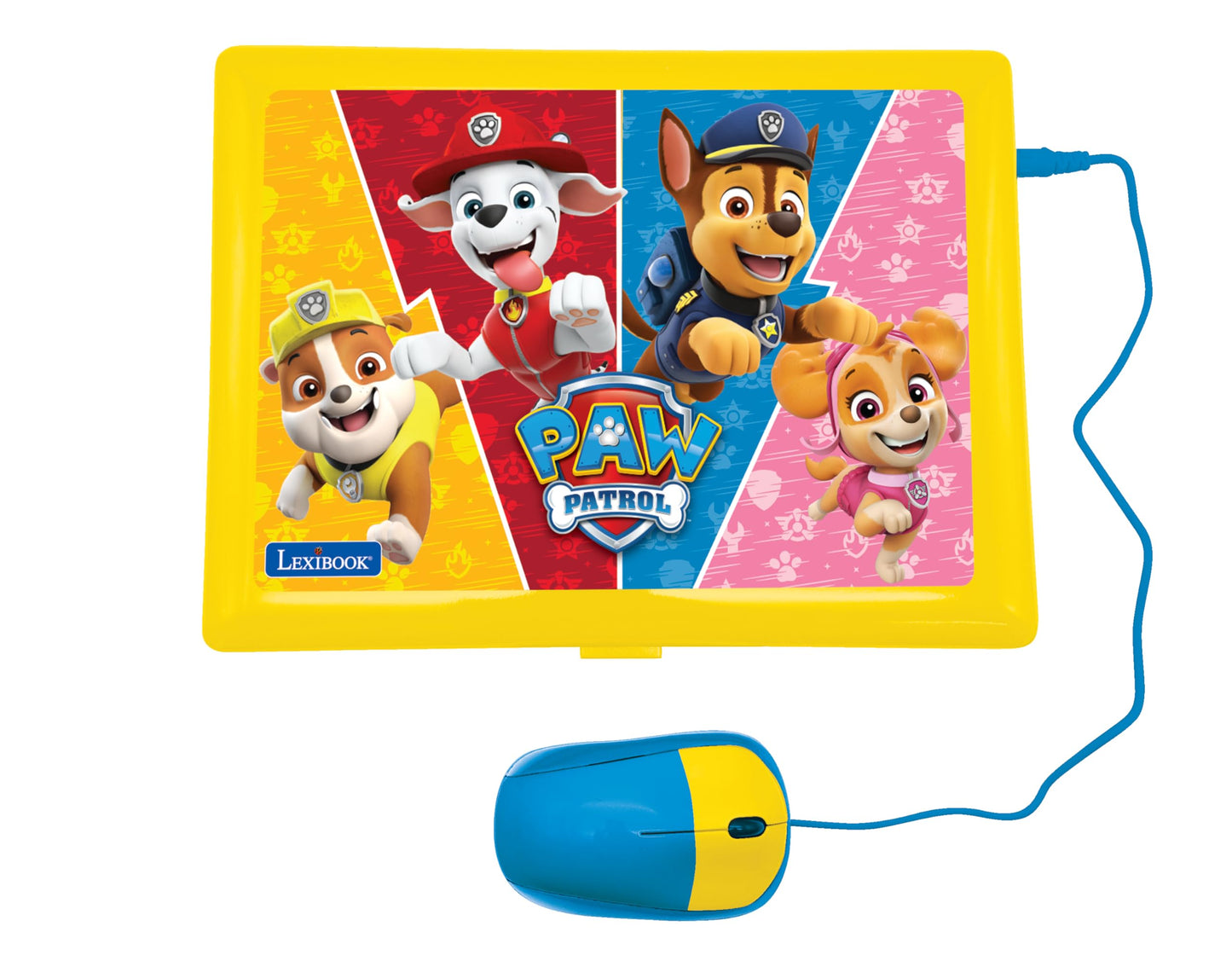 LEXiBOOK - Paw Patrol - Bilingual and Educational Laptop English/Spanish - Toy for Children, 170 Activities to Learn, Play Games
