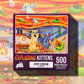 Spicy Scream Jigsaw Puzzle By Exploding Kittens - 500 Pieces Ideal For Adults, Teens, And Kids - A Funny And Artistic Cat-Themed Puzzle