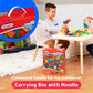 PREXTEX 100-Piece Multicolor Building Blocks Set for Toddlers - Jumbo Plastic Toy Blocks to Encourage Creativity and Motor Skills