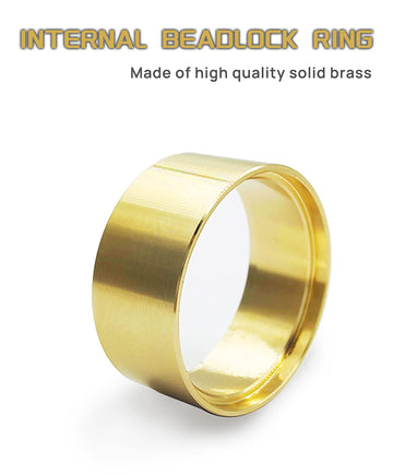 HOPLEX Brass Internal Beadlock Ring Clamp Ring Fit 1.0'' Wheel Rim for 1/18 TRX4M 1/24 RC Crawler Axial SCX24 Upgrade Parts
