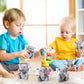 Jenaai 12 Pcs Mini Elephant Stuffed Animals 4 Inches Small Cute Soft Forest Plush Elephant Toys For Boys Girls Baby Shower Decor
