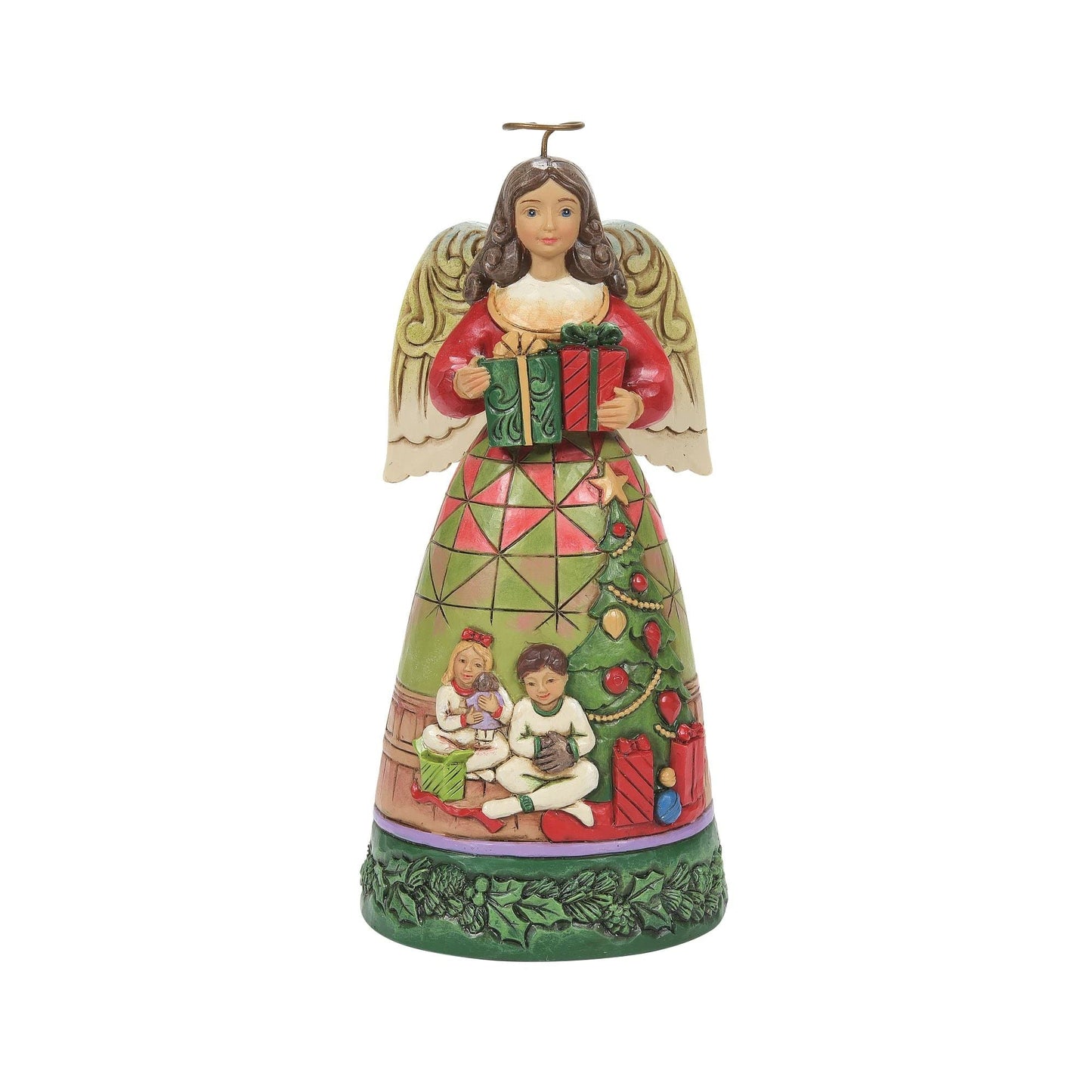 Enesco Jim Shore Christmas Morning Angel Figurine, 6.3 Inches