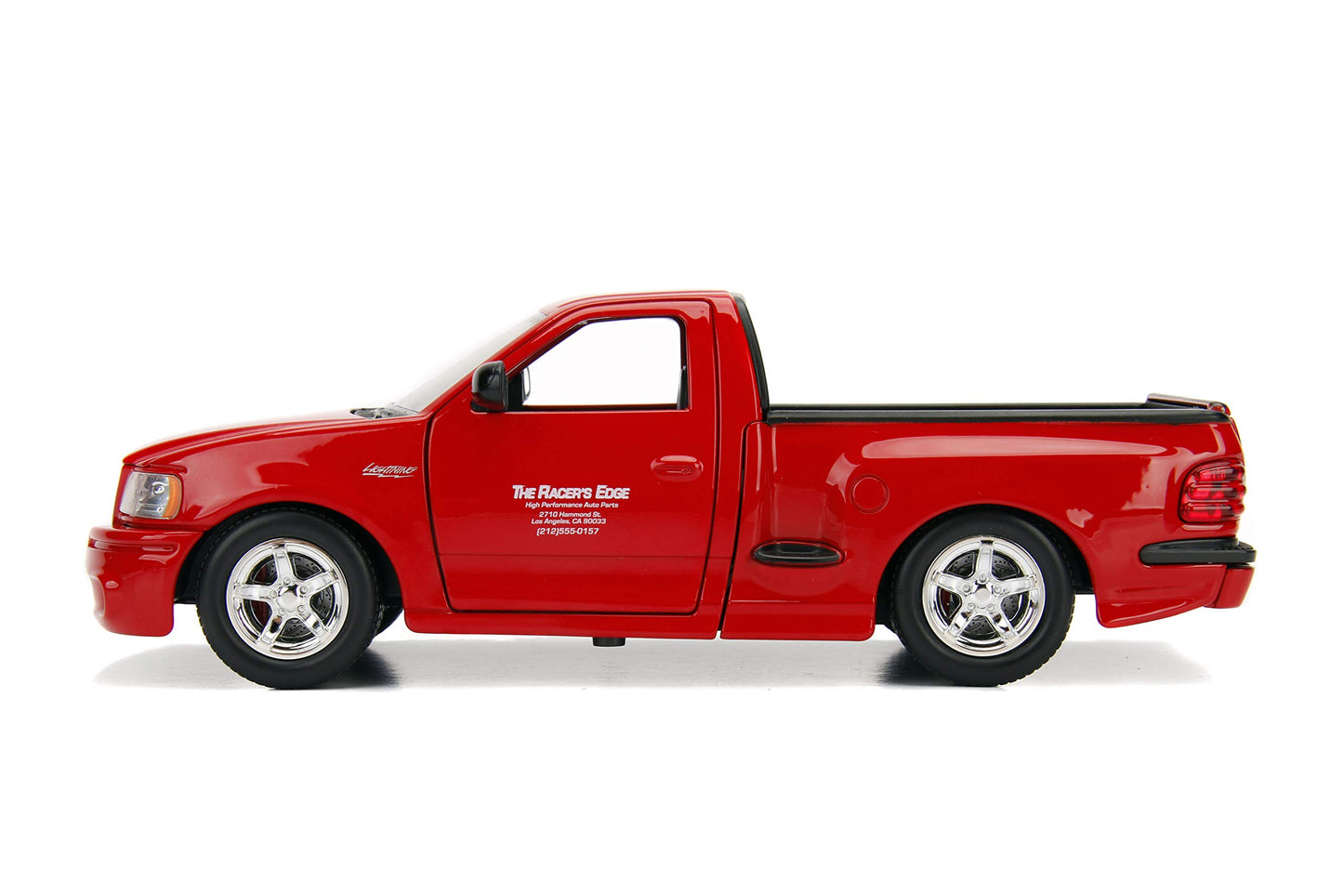Jada Toys Fast & Furious 1:24 Die-Cast Car, Brian's Ford F-150 SVT Lightning, Red, Model 99574, One Size