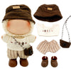 Eayaele Clothes for Labubu - 5PC Set with Shoes for 6.7 Inches Doll  enhanced Outfit with Accessories  Stylish Clothes for Labubu (NO Doll)(LBB-61)