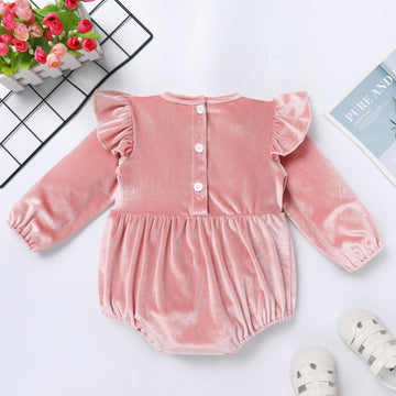 Winter Onederland Birthday Outfit: Snowflake First 1St Birthday Outfit Girl Baby Cake Smash Photoshoot Toddler Velvet Bubble Romper Socks Christmas Themed Party Supplies Pink Silver One 6-12 Months