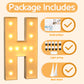 Imprsv 4Ft Marquee Light Up Letters H, Large Light Up Letters For Baby Shower Anniversary Wedding Room Decor, Big Letters For Pa