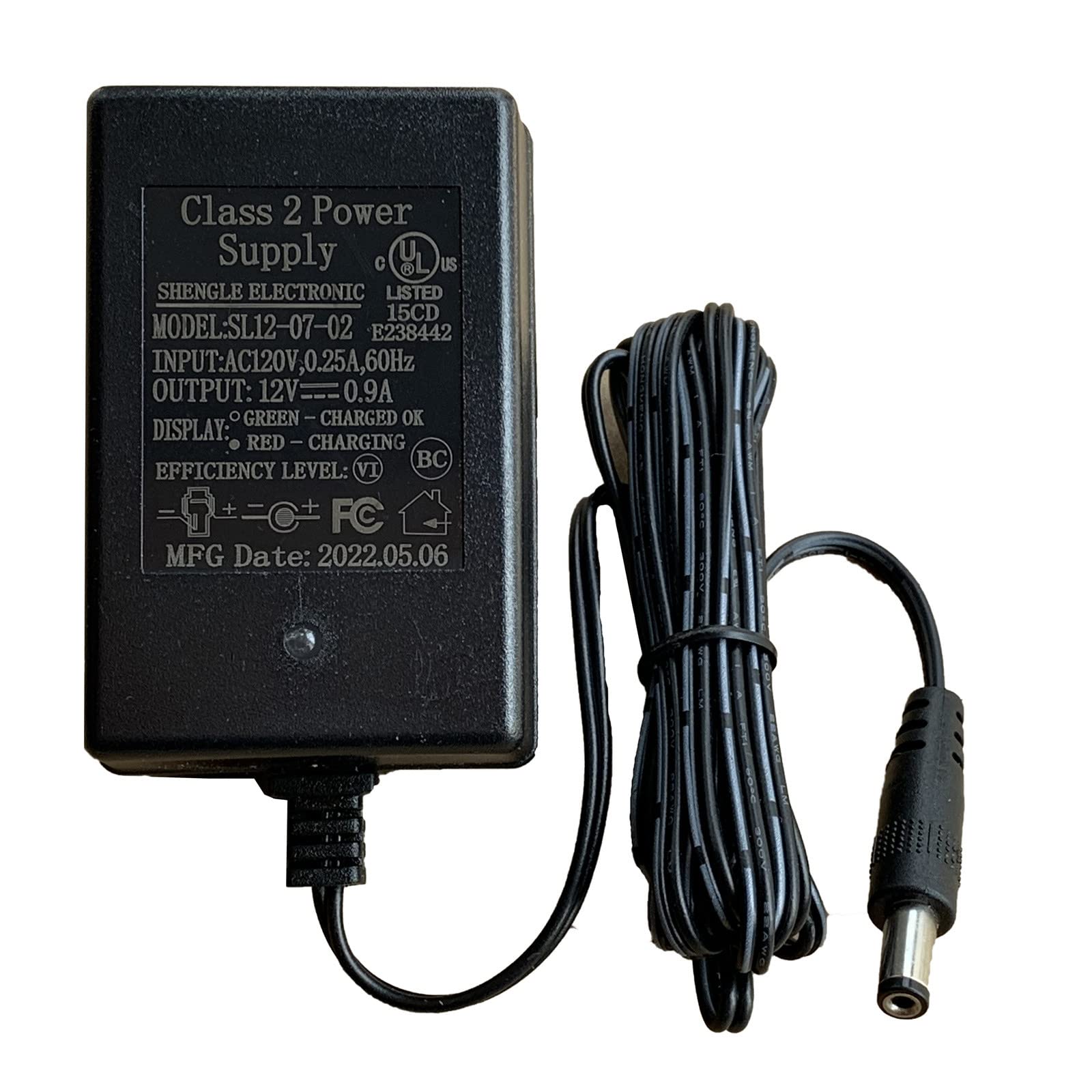12V 0.9A Battery Charger For Ride On Toys 12V Kids Ride On Car, Sl12-07-02 12 Volt Battery Power Adapter