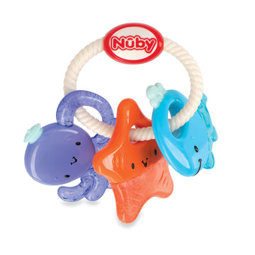 Nuby Icybite Sea Teether For Teething Relief - 3+ Months - Baby Teething Toy