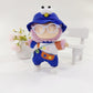 Stylish Adorable 17cm Dolls Clothes  6PCS Doll Outfits Dress-Up with Hat + Top + Pants + Glasses + Shoes + Pendant Accessories (No Dolls) Blue
