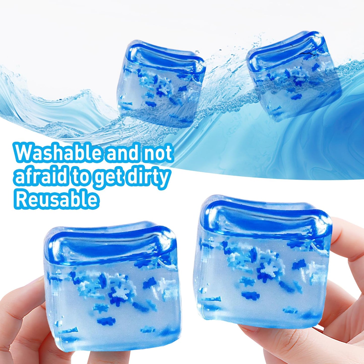 Rytopt 2 Pcs Stress Balls For Kids And Adults, Stress Cube Fidget Toys, Sensory Toys, Enhanced Grip Strength Squeeze Toys, Squar