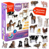 Magdum 18 Large Fridge Magnets for Toddlers - Multi Color Animal Magnets, Cardboard + Magnet, Model 4031-08 EN