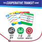 Calliope Mass Transit Cooperative Game - Fast-Paced Fun for 1-6 Players - Multicolor Cardstock - Model CLP141