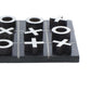 Deco 79 Contemporary Marble Game Set, 6' X 6' X 1', Black