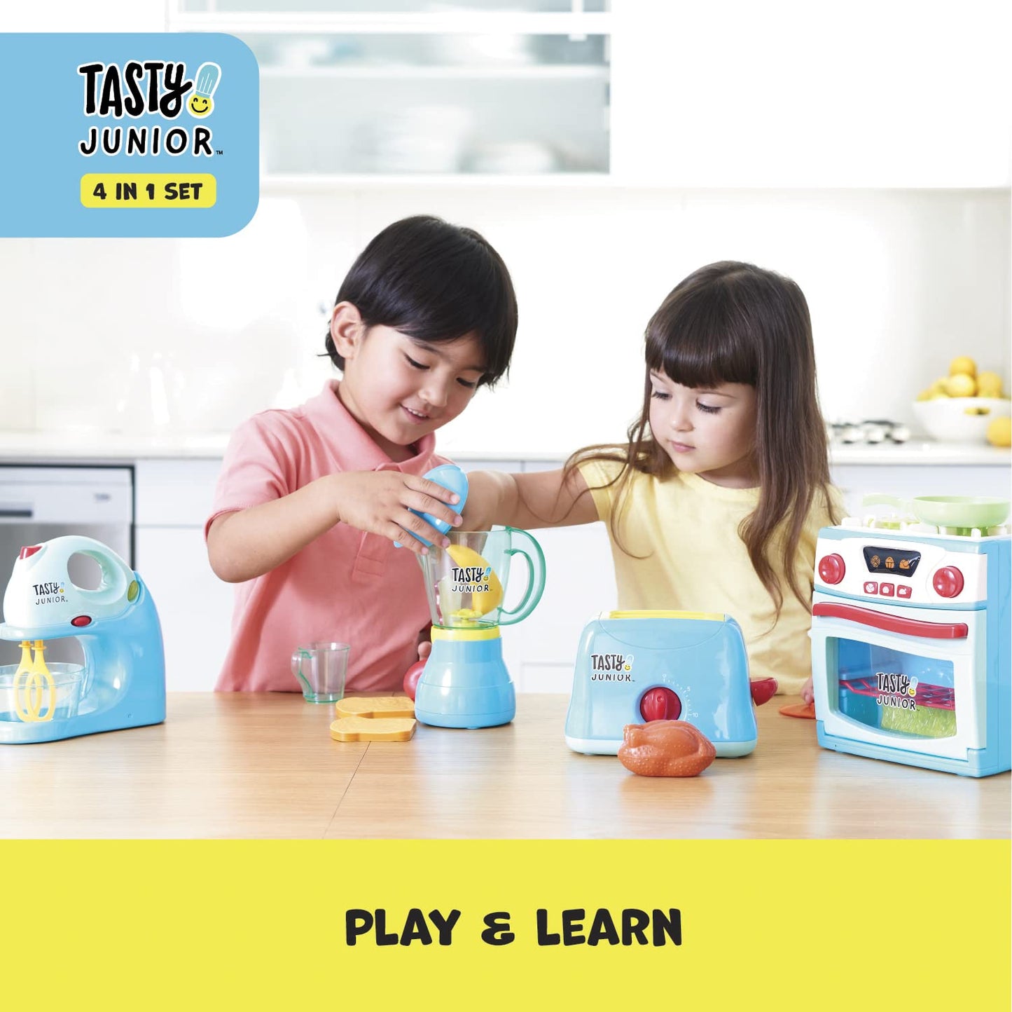 Tasty Junior 4-In-1 Mini Chef Electronic Toy Kitchen Set