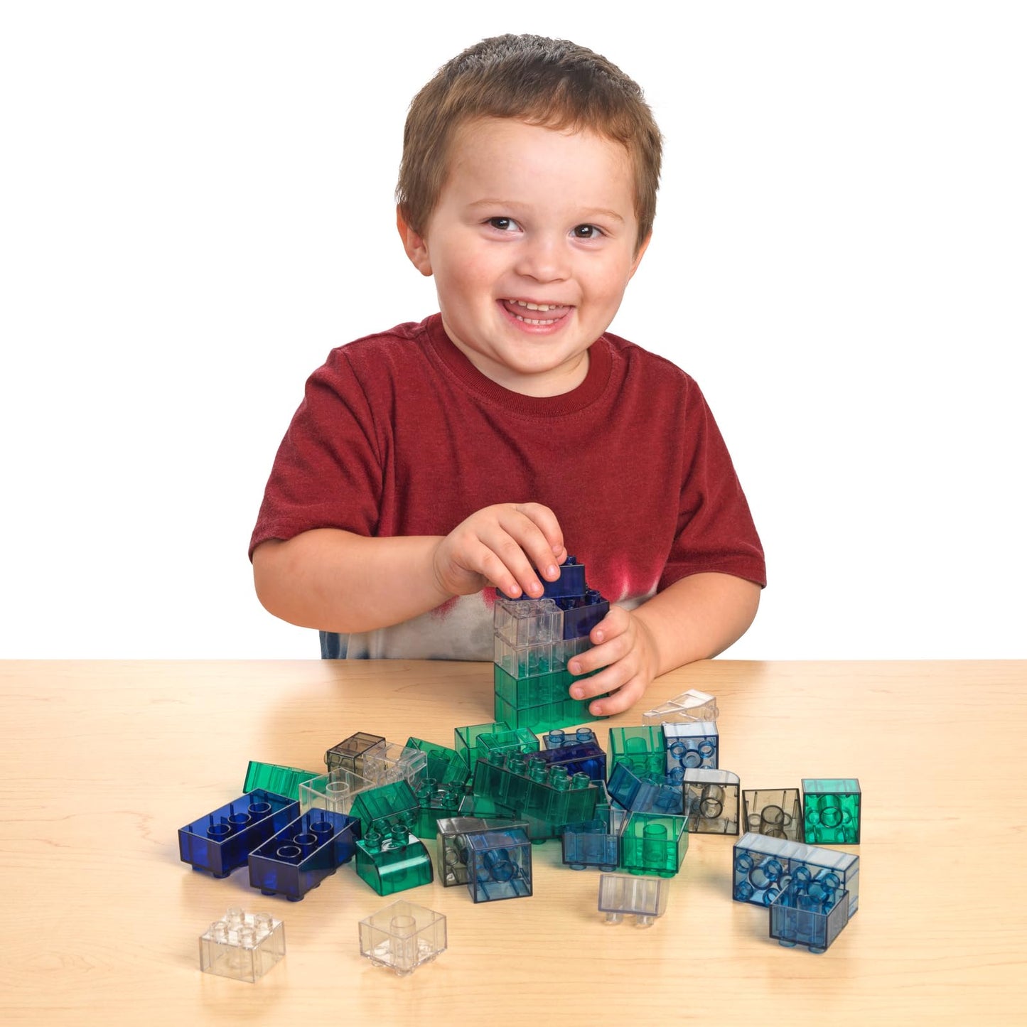 Excellerations Calming Color Building Bricks - 80 Pieces