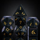 UDIXI Stone DND Dice Set, 7PCS Gemstone Dice Natural Stone Dice Set with Gift Case for Dungeons and Dragons Role Playing Game an