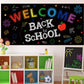Back to School Banner Decorations - First Day of School Classroom Party Backdrop Supplies