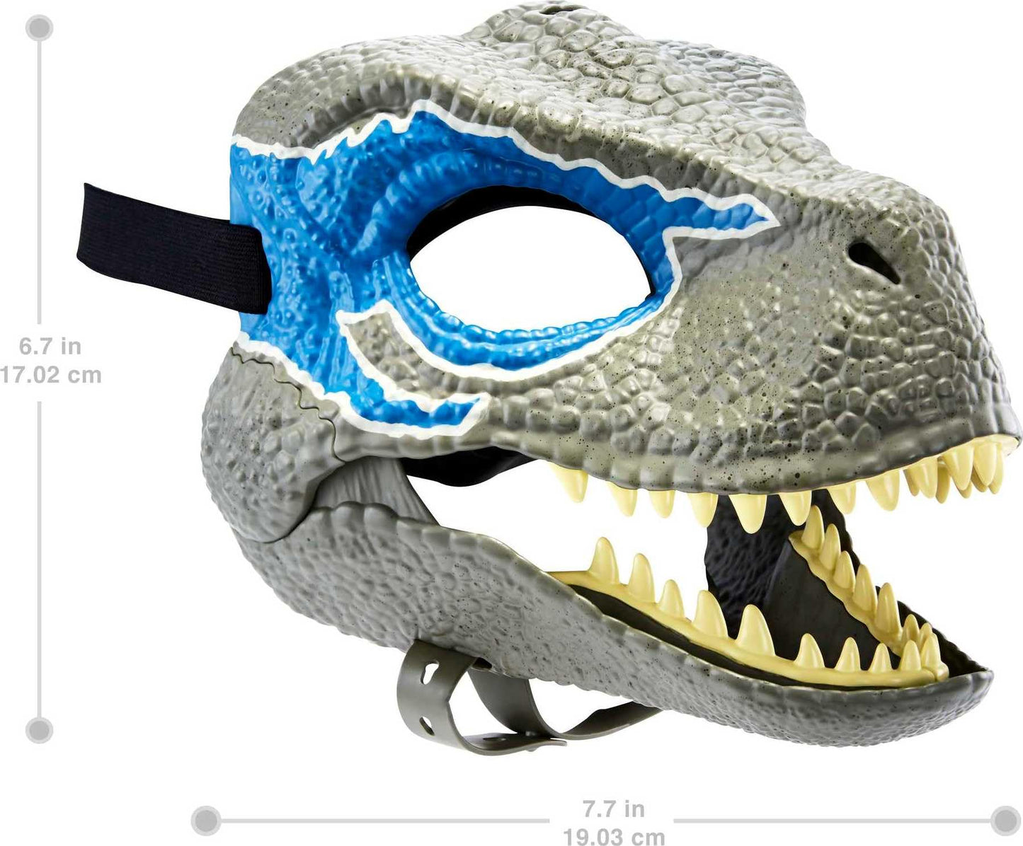 Jurassic World Dominion Movie-Inspired Dinosaur Mask With Opening Jaw, Realistic Texture And Color, Eye And Nose Openings And Se