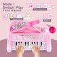 ZMZS First Birthday Toddler Piano Toys for 1 Year Old Girls  Baby Musical Keyboard 22 Keys Kids Age 1 2 3 Play Instrument with Microphone