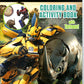 Bendon Transformers Coloring Activity Set - 8"x10" Paper Book with Optimus Prime & Bumblebee, Model TFM-CB-01