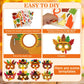 Shyyween 48 Sets Thanksgiving Turkey Mask Crafts Kits Bulk DIY Paper Craft Art Make Your Own Turkey Mask Fall Craft Kits for Tha