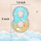 ElekFX 18th Birthday Candle for Cake, Beach Starfish Sequins Number Cake Candles, 2.76 inch Number 18 Happy Birthday Candle, Cak