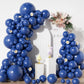 Navy Blue Balloons In Different Sizes 5 10 12 18Inch-134Pcs Navy Blue Balloons For Garland Arch