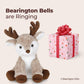 Bearington Collection Reiny Christmas Reindeer Plush Toy - 11.5" Soft Stuffed Animal for Kids and Teens, Scruffy Fur