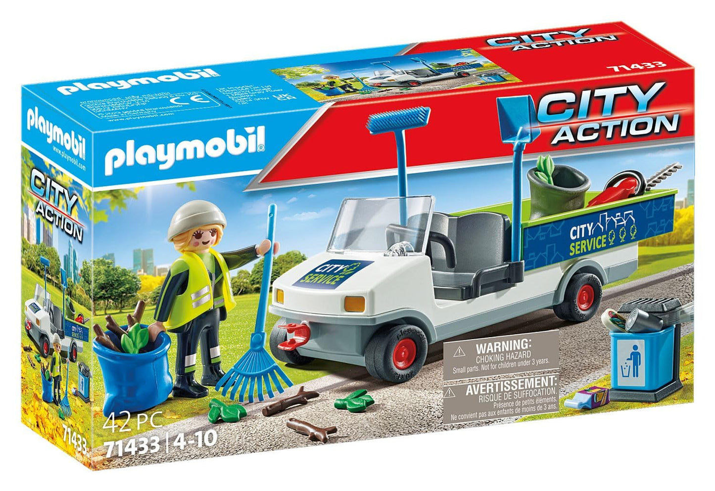 Playmobil City Action 71433 City Cleaning With Vehicle