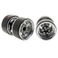 MEUS RACING 1.9'' Beadlock Wheels Rims, 120.5g Brass & Aluminum Deep-Dish Wheels for 1/10 RC Crawler SCX10 TRX4 VS4-10 Gen8 (C-T