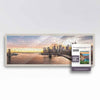 13X39 Frame Solid Wood Picture Frame Set With Peel And Stick Puzzle Glue Sheets | Interior Depth 0.5 Inches | Light Wood Traditi