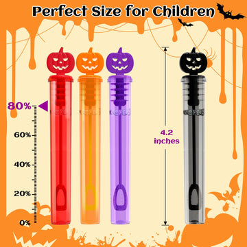 Shemira 80PCS Halloween Bubble Wands, Mini Bubbles Party Favors for Kids, Halloween Party Favors, Halloween Goodie Bag Stuffers,