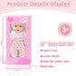 12 Girl Baby Doll Playset with Accessories and Clothes in Gift Box for Little Girls,12 Inch Small Realistic Baby Dolls Pacifier