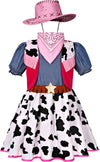 Cowgirl Costume For Girls With Hat Halloween Dress Up Party (3-4T)
