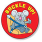 ZOCO - Buckle Up Stickers (400 Count) - Wear Seatbelt Safety Stickers for Kids - 2 Round