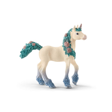 Schleich Bayala Unicorn Toys For Girls And Boys, Flower Unicorn Foal Toy Figurine, Ages 5+