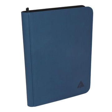 Rayvol enhanced 9-Pocket 504 Card Binder  Ringless Trading Card Album Folder - Side Loading Black Page Pocket Binder for TCG -Midnight Blue