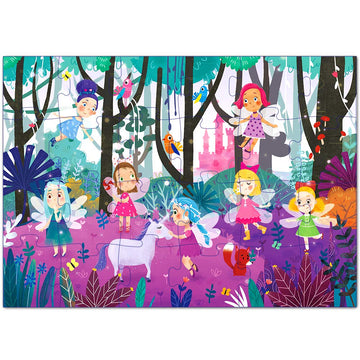 Puzzles For Kids Ages 3-5 Premium 24 Piece (Fairy Forest)