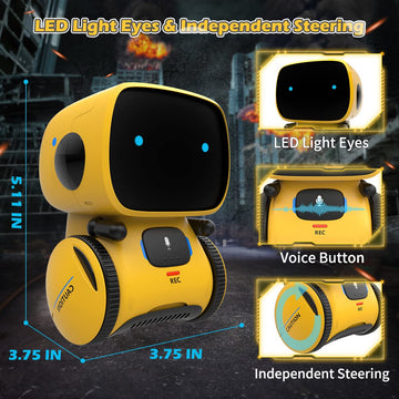 KaeKid Robots for Kids, Interactive Smart Robotic with Touch Sensor, Voice Control, Speech Recognition, Singing, Dancing, Repeat
