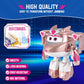 Super Wings Transformer Toys - 5" Golden Girl Airplane Rescue Bots Action Figures for Kids, Pink, Model YW780233, 2-in-1 Fun for Ages 3-7