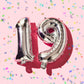 16 Silver 0-9 Number Balloons Foil Balloons Mylar Balloons for Party Decorations Party Supplies