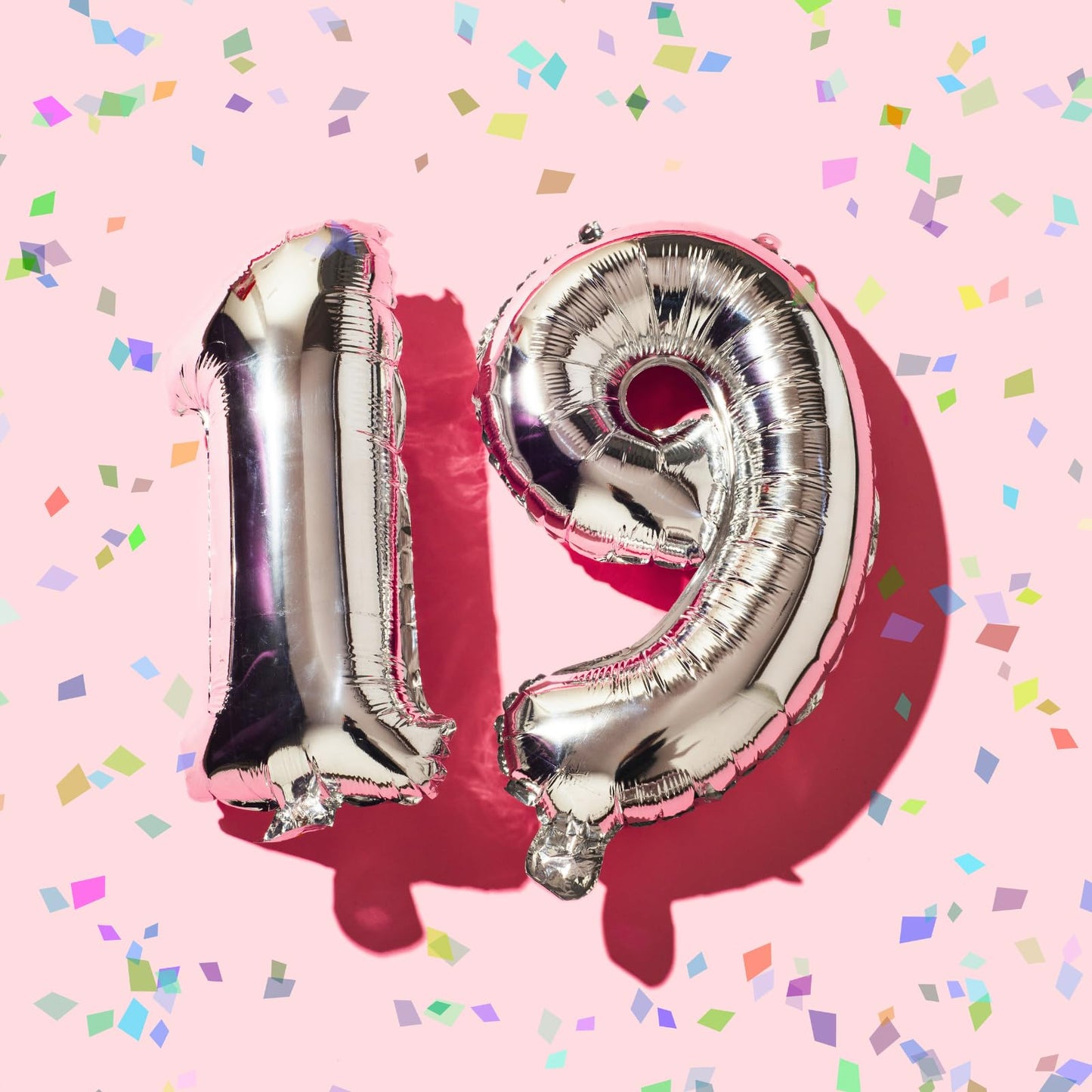 16 Silver 0-9 Number Balloons Foil Balloons Mylar Balloons for Party Decorations Party Supplies