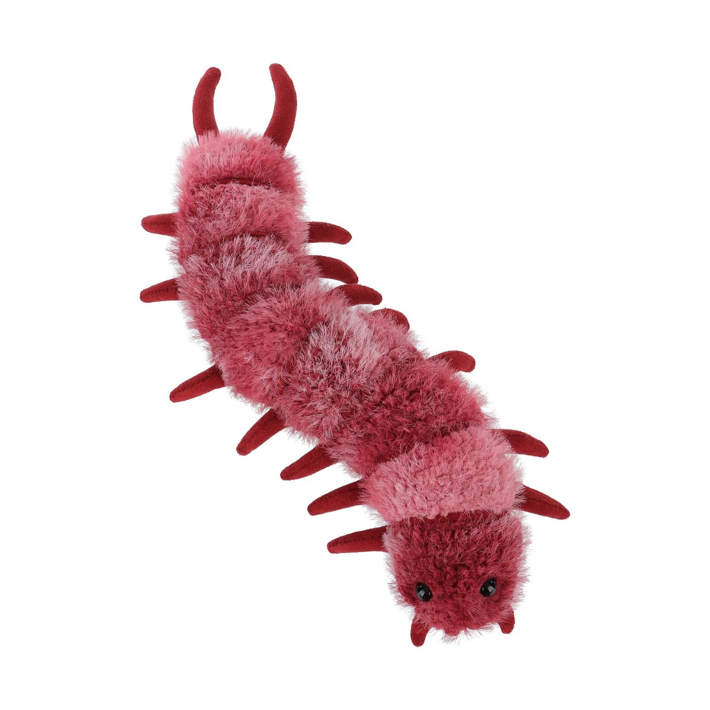 Apricot Lamb Plush Devil Centipede Toy, Soft Polyester Stuffed Animal, 11.8 Inches, Red, Perfect for Kids