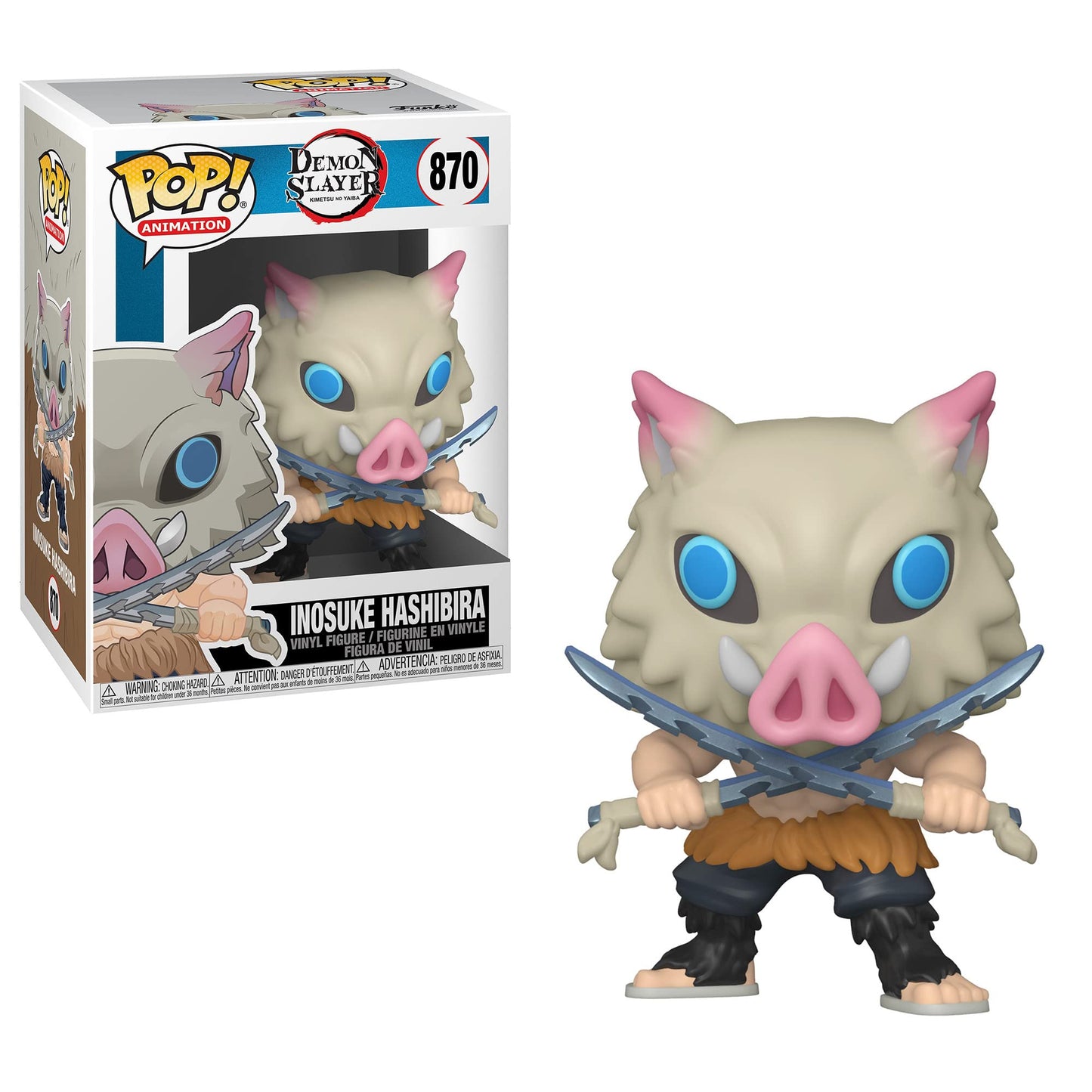 Funko Animation: Pop! Demon Slayer Collectors Set - Tanjiro Kamado, Inosuke Hashibira, Zenitsu Agatsuma, Nezuko Kamado, Muzan Kibutsuji